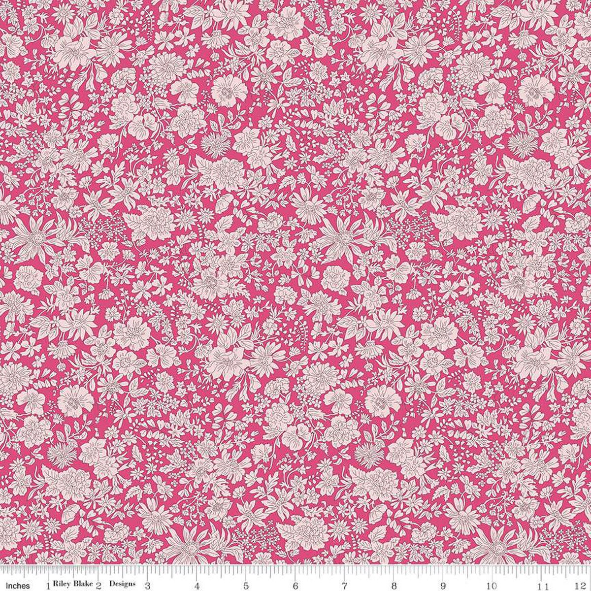 Liberty Fabrics-Emily Belle Magenta-fabric-gather here online