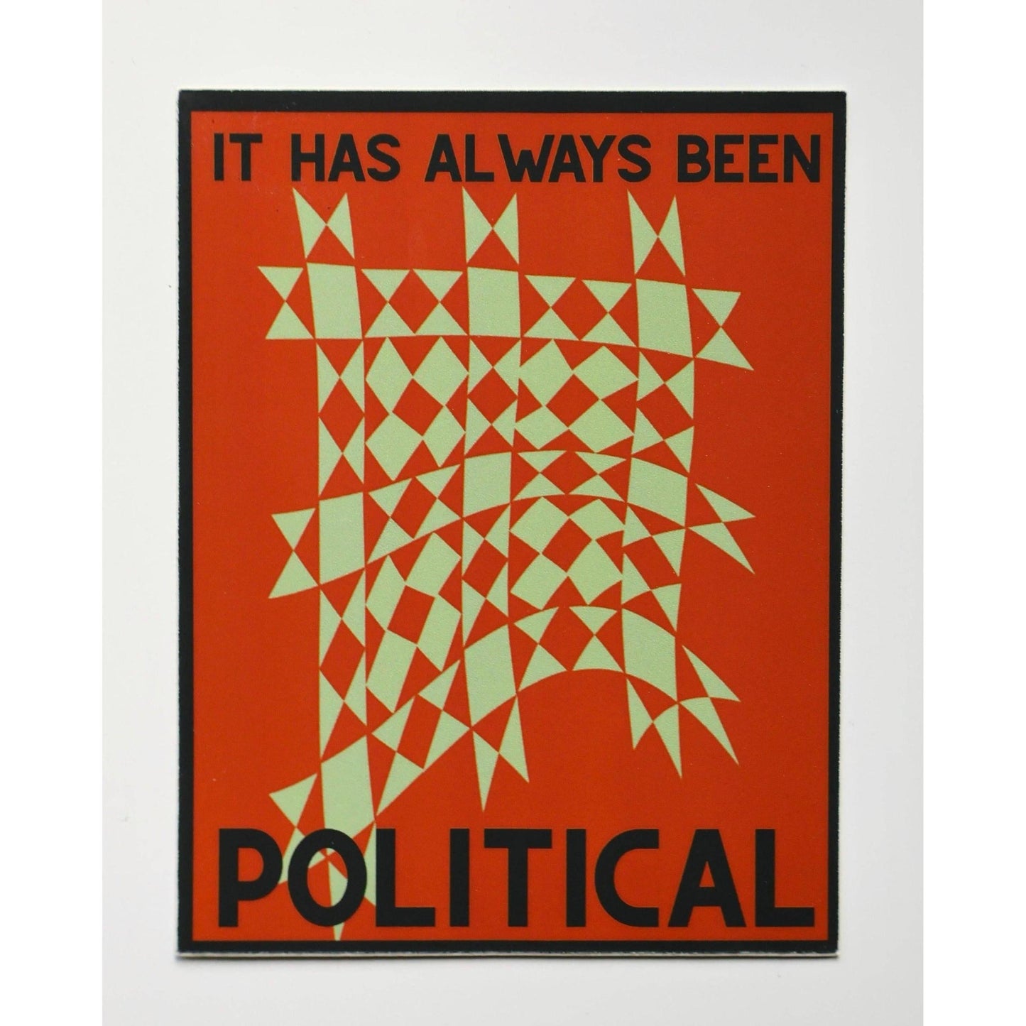 Feral Notions-It Has Always Been Political Sticker - Red Star-sticker-gather here online