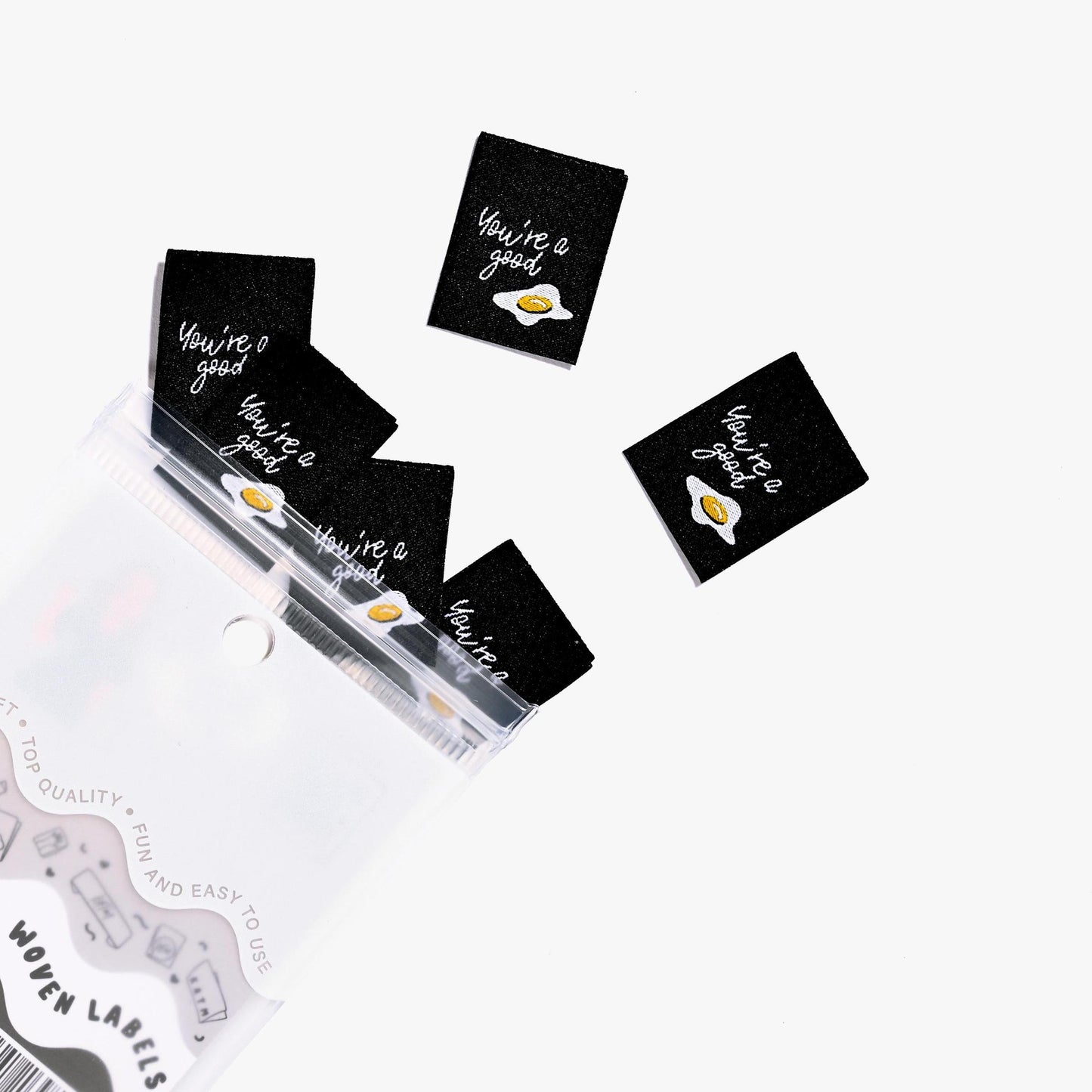 Kylie and The Machine-You're a Good Egg Sew-In Labels-sewing notion-gather here online