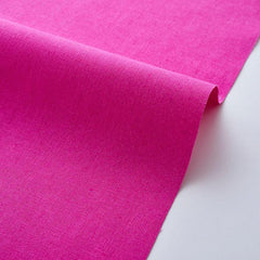 Kokka-Echino Solid Cotton Linen Canvas-fabric-Pink-gather here online