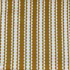 Handworks Fabric-Scallop Stripes Golden on Cotton Oxford-fabric-gather here online