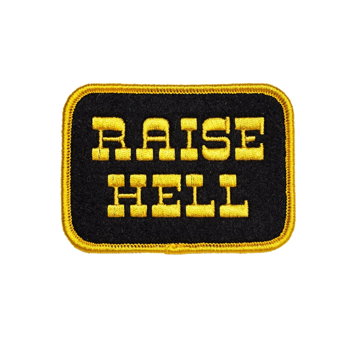 Oxford Pennant-Raise Hell Iron-On Patch-patches + pins-gather here online