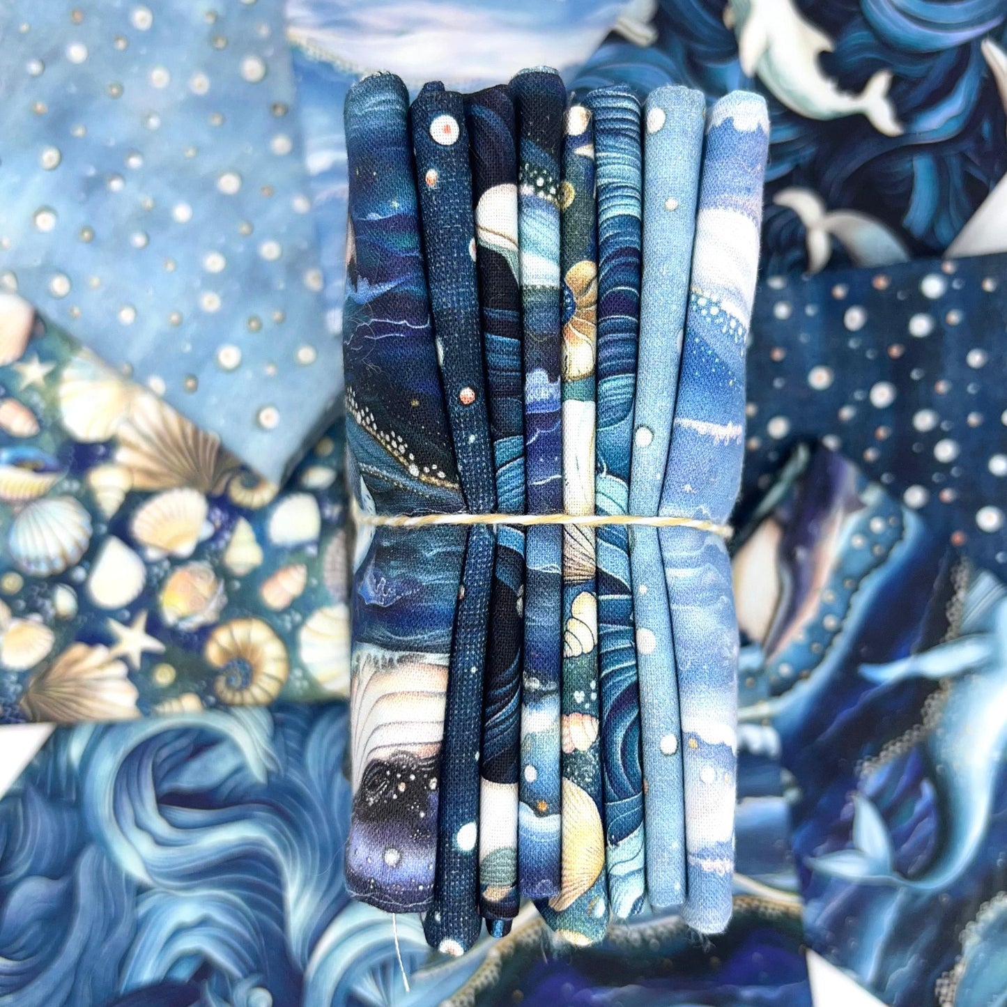 Fat Quarter Bundle of Ocean Fantasy (8 Pieces)