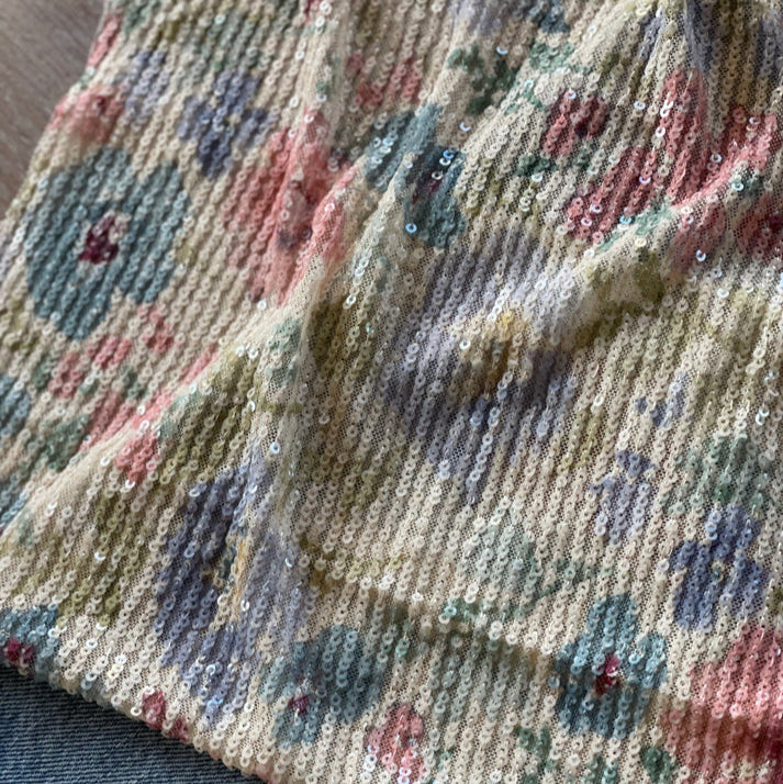 Vingtsept-Soft Ivory Sequins - Millie-fabric-gather here online