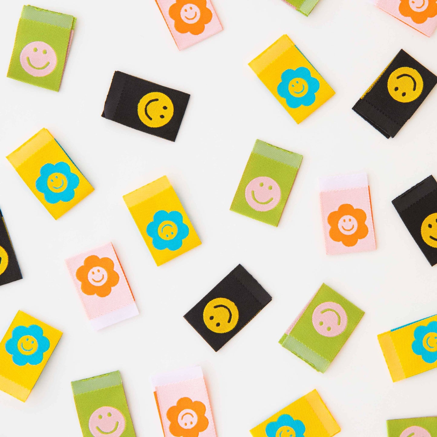 Sarah Hearts-Smiley Multipack - Sewing Woven Quilt and Garment Labels-notion-gather here online