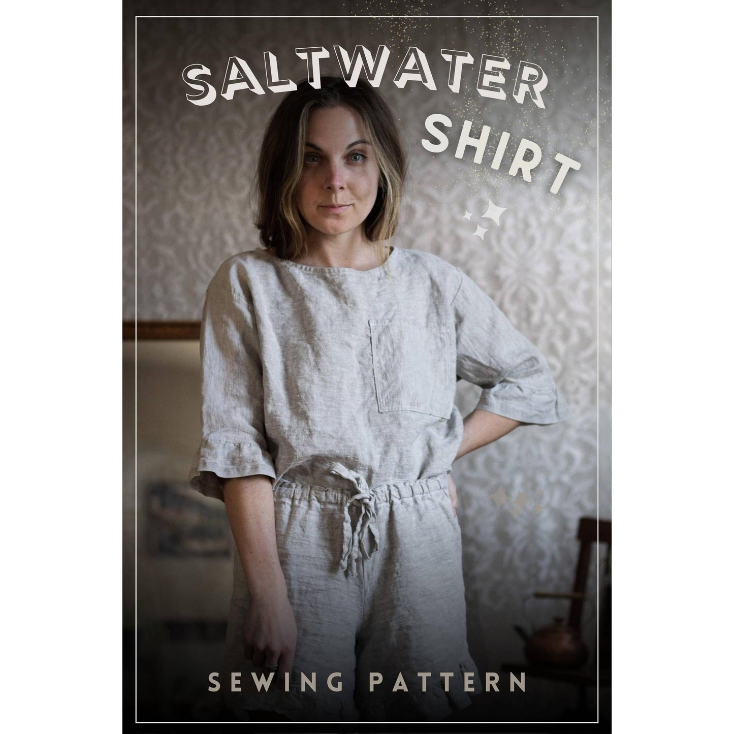 Charlie Darwin Textiles-Saltwater Shirt Pattern-sewing pattern-gather here online