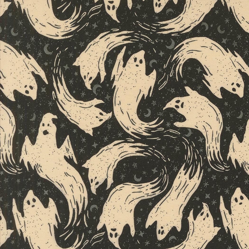 Moda-Ghostly Ghost Midnight-fabric-gather here online