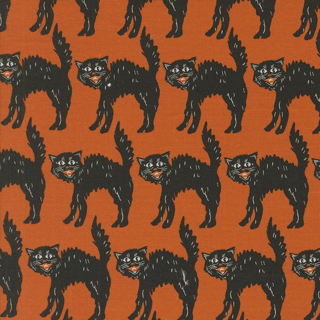 Moda-Little Black Cat Rust-fabric-gather here online