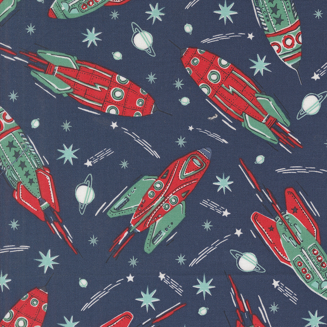 Moda-Vintage Rockets Galaxy-fabric-gather here online