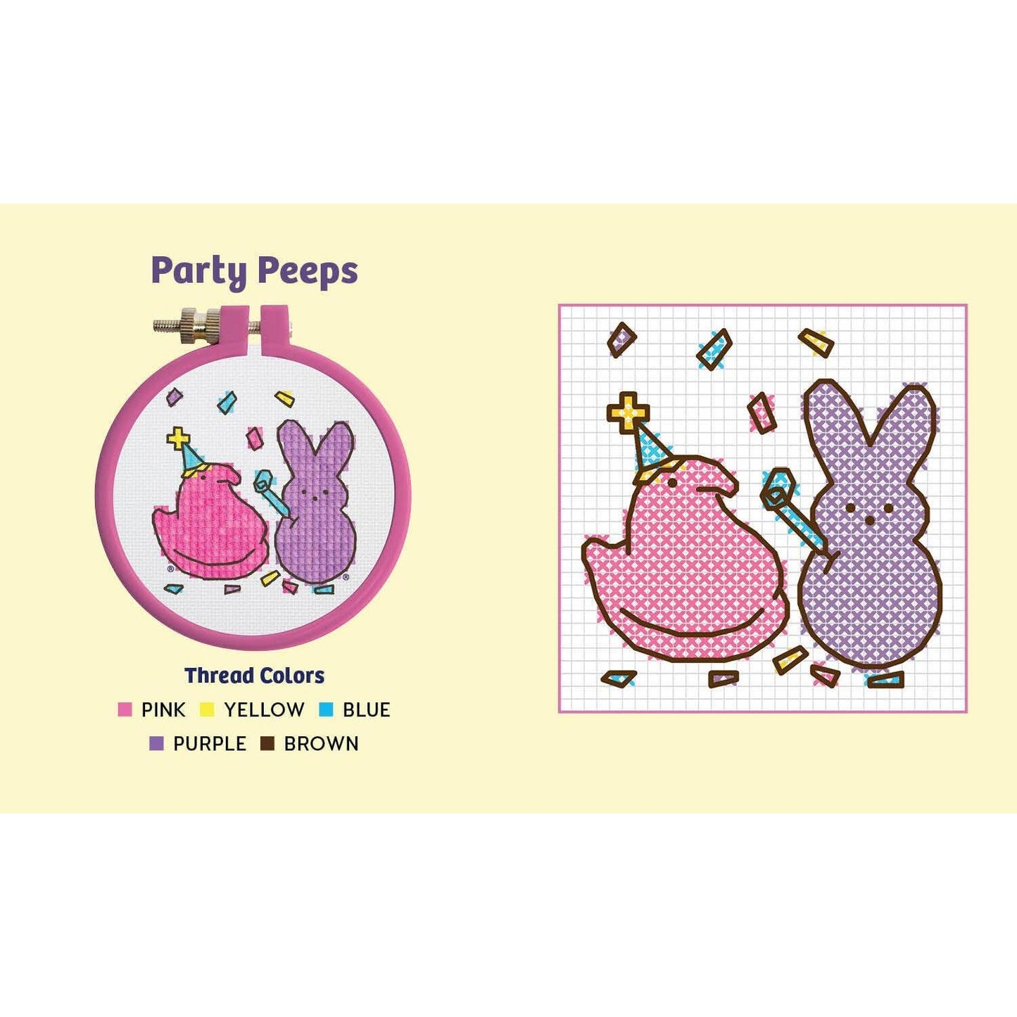 Hachette-PEEPS Cross-Stitch Kit-xstitch kit-gather here online