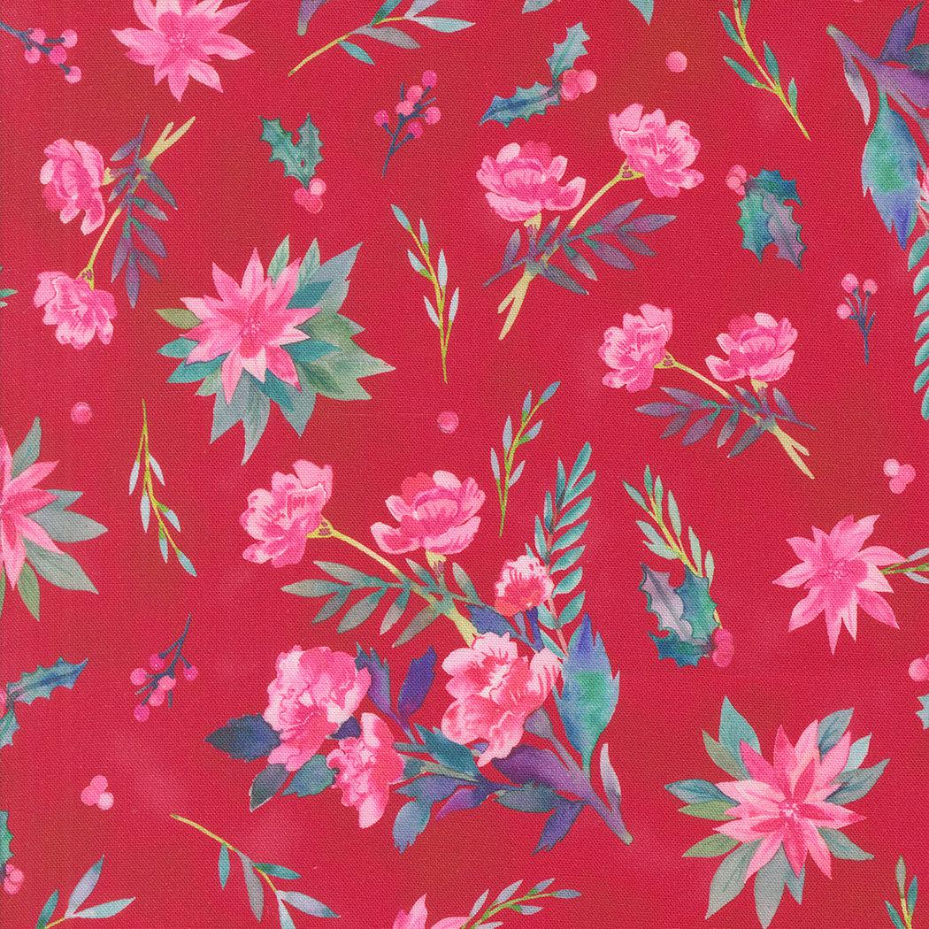 Moda-Christmas Bouquet Berry-fabric-gather here online