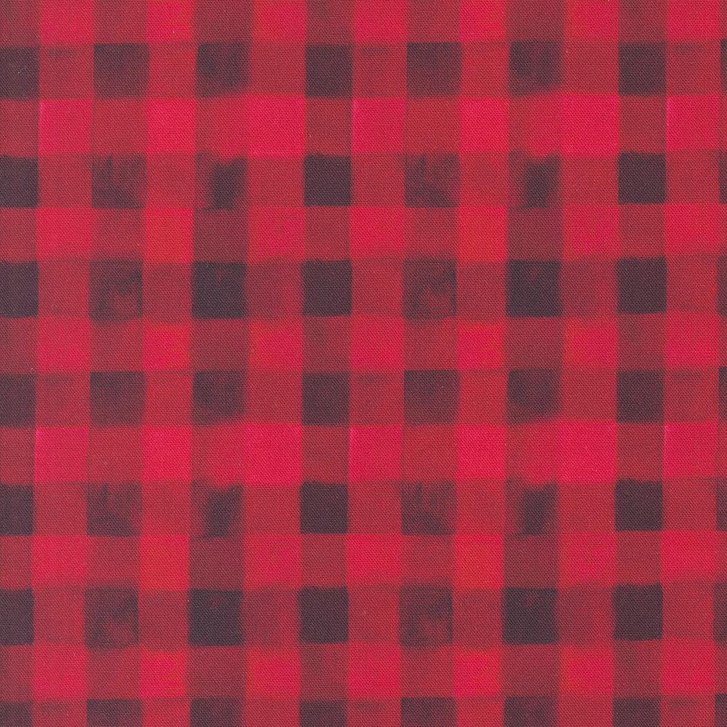 Moda-Watercolor Plaid Berry-fabric-gather here online