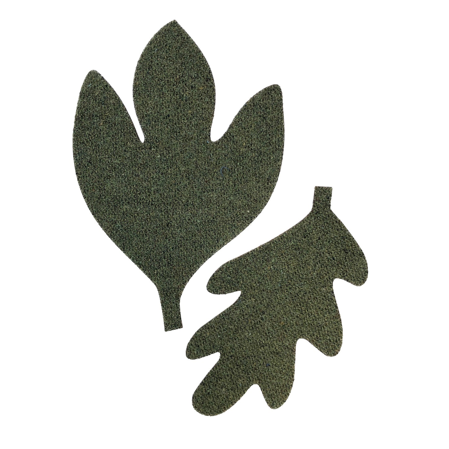 Otto Finn-Medium Wool Leaf Iron-On Patch-patches + pins-gather here online