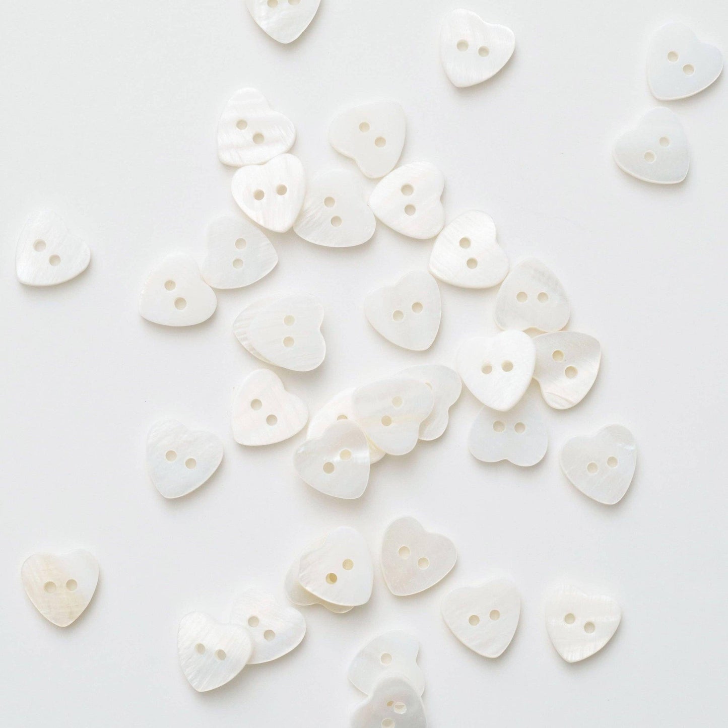Matchy Matchy Sewing Club-Heart Shaped Shell Buttons-button-gather here online