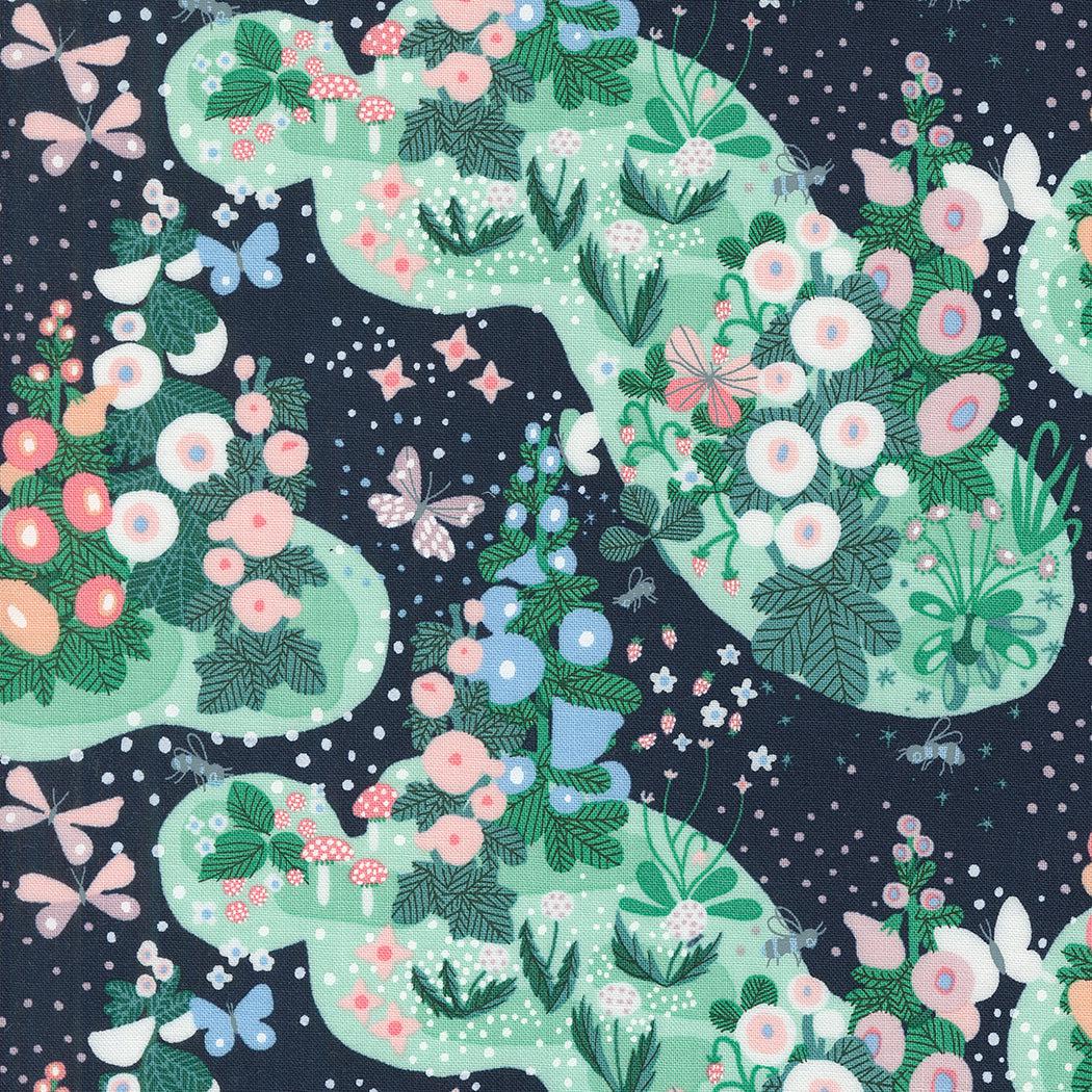 Moda-Fairy Garden Peacoat-fabric-gather here online