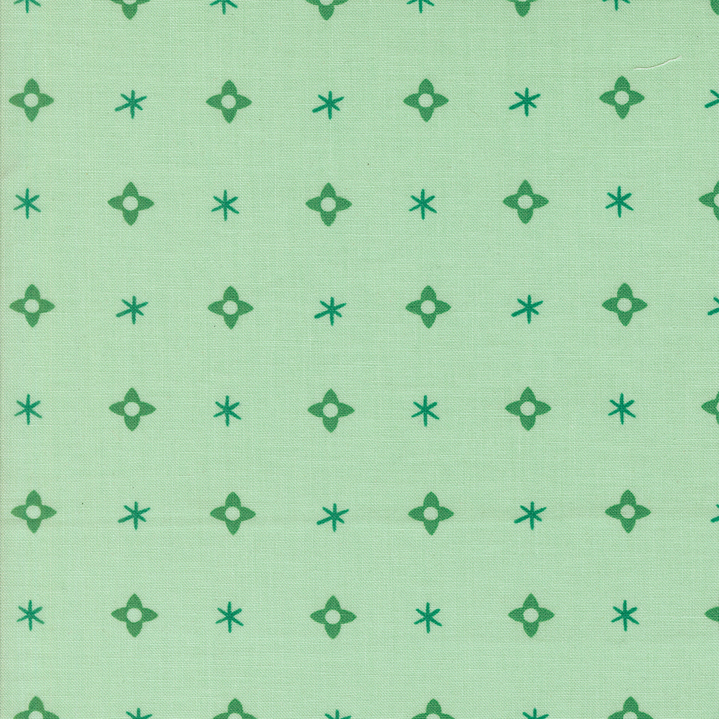 Moda-Christmas Star Mint-fabric-gather here online