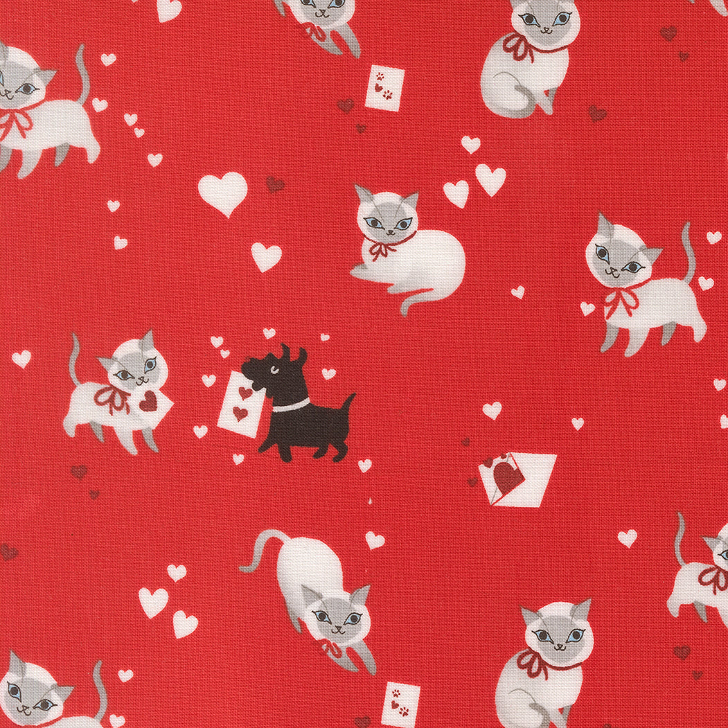 Moda-Kitty Love-fabric-gather here online