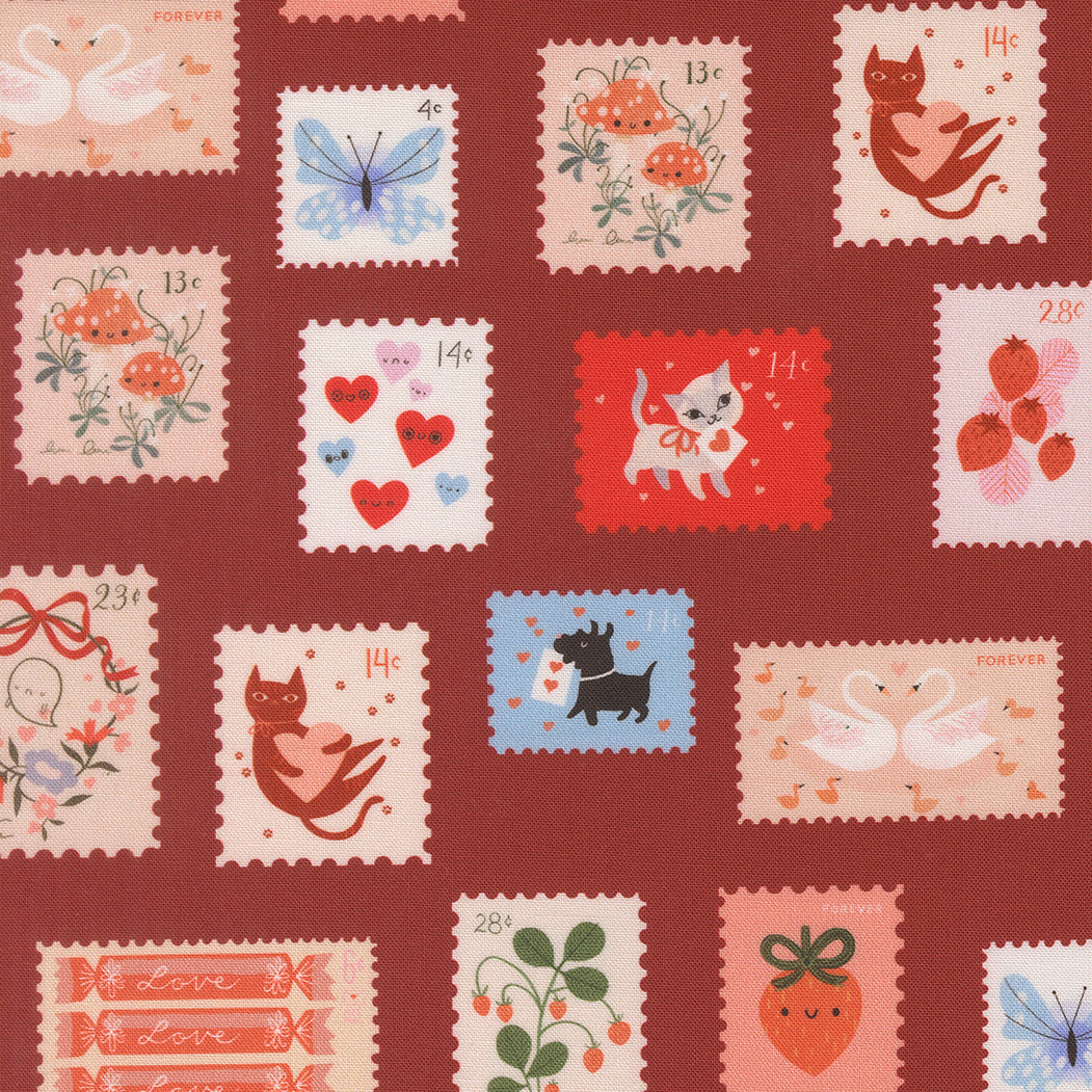 Moda-Stamps Rose-fabric-gather here online