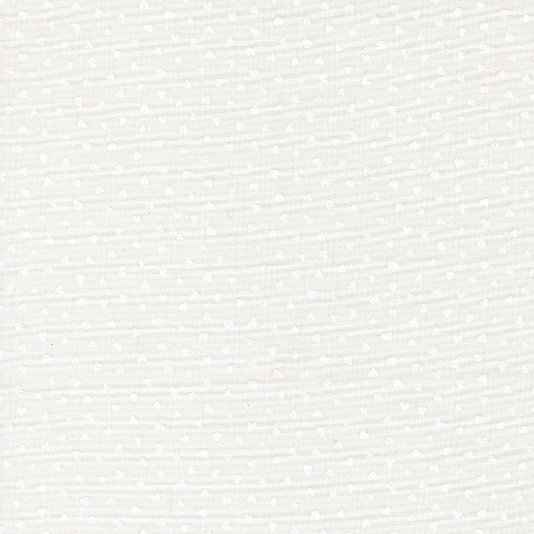 Moda-Tiny Hearts Champagne White-fabric-gather here online