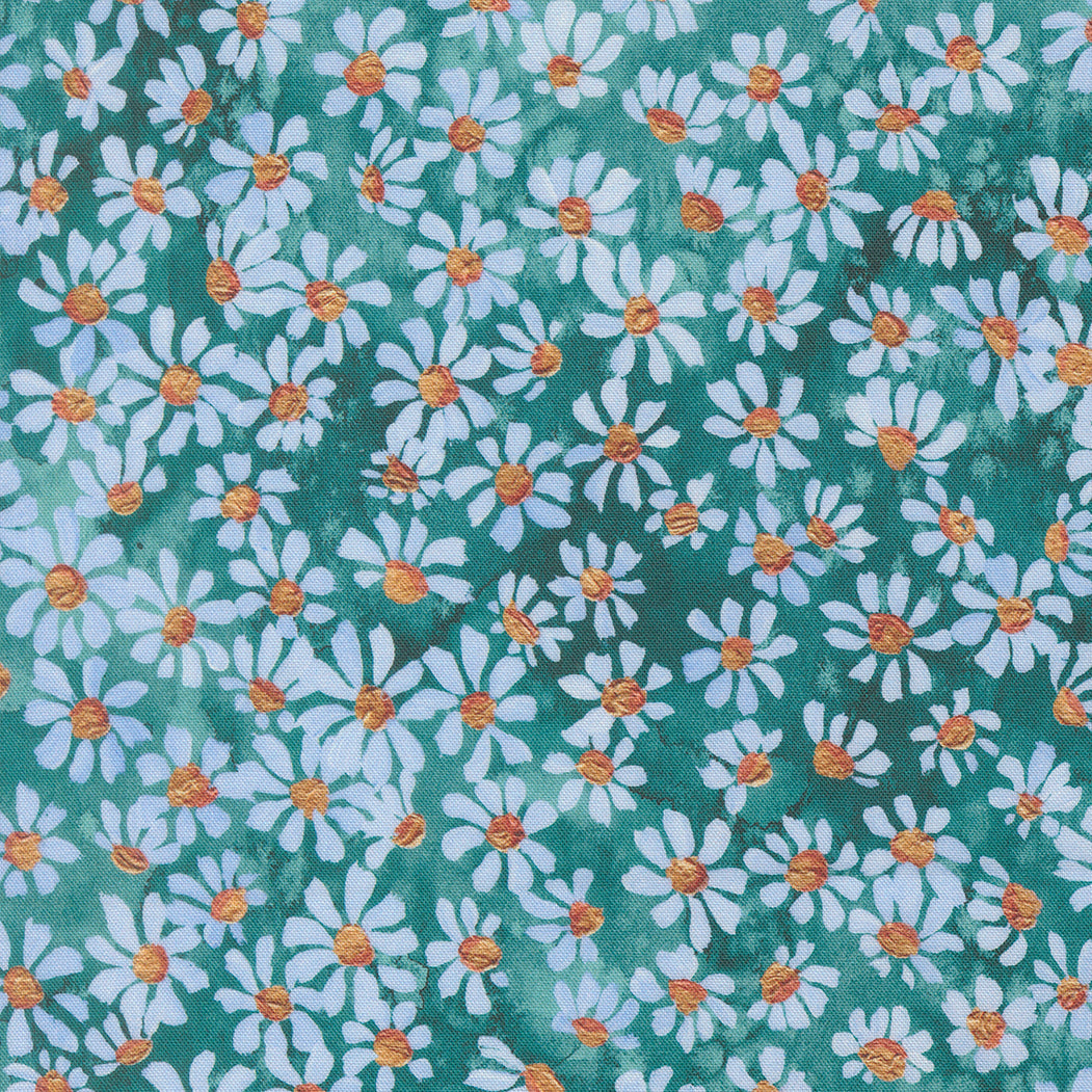 Moda-Bitty Pretty Turquoise-fabric-gather here online