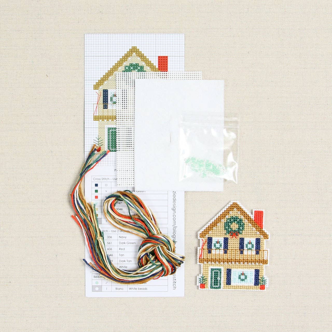 Benzie Design-Holiday Homes Chalet Cross Stitch Kit-xstitch kit-gather here online