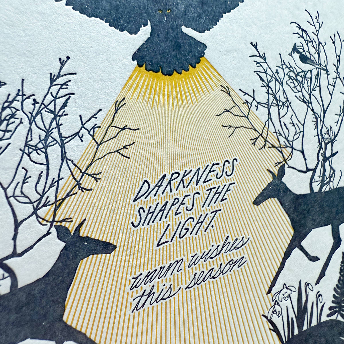 Warm Wishes Solstice Greeting Card