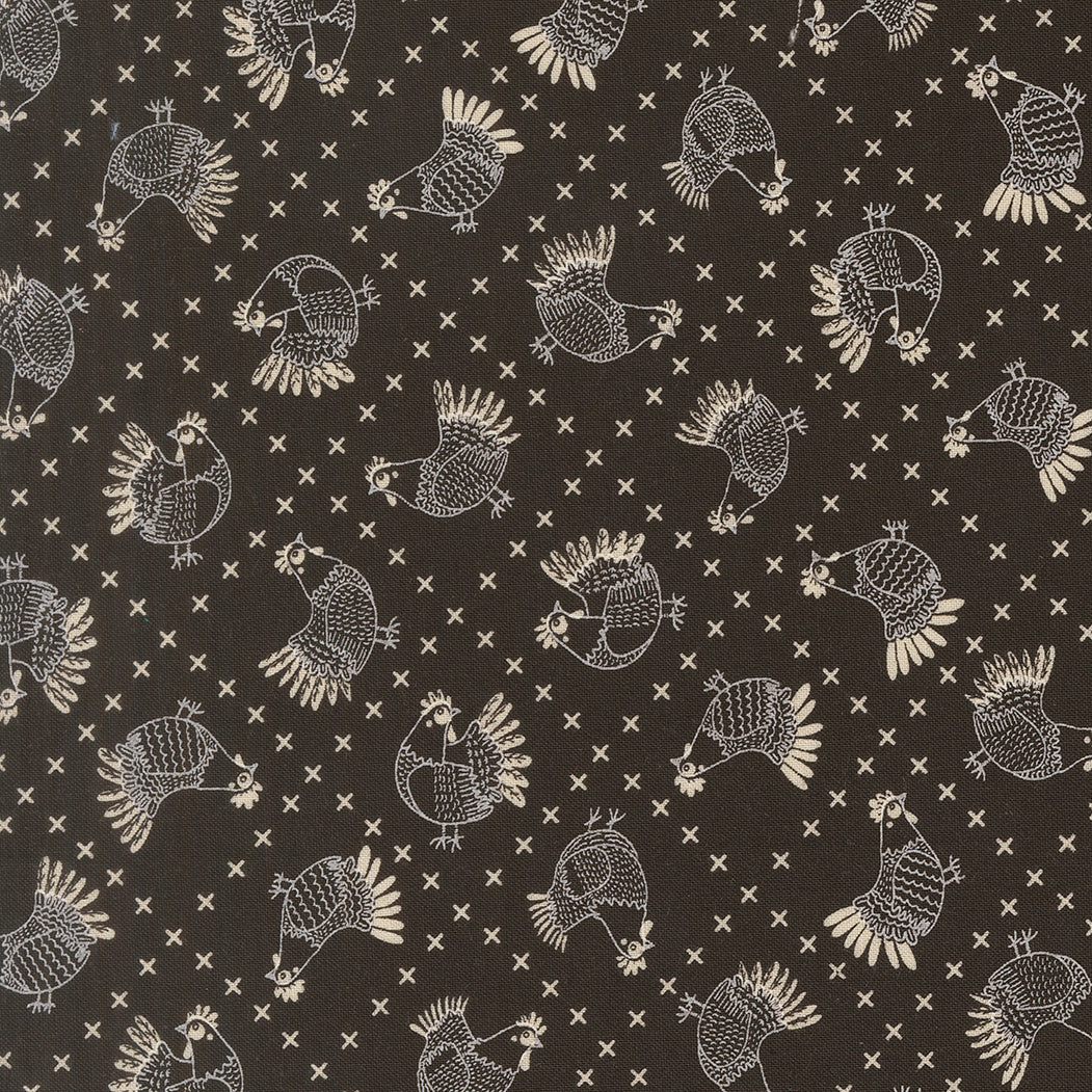 Moda-Cross Stitch Chickens Iron-fabric-gather here online