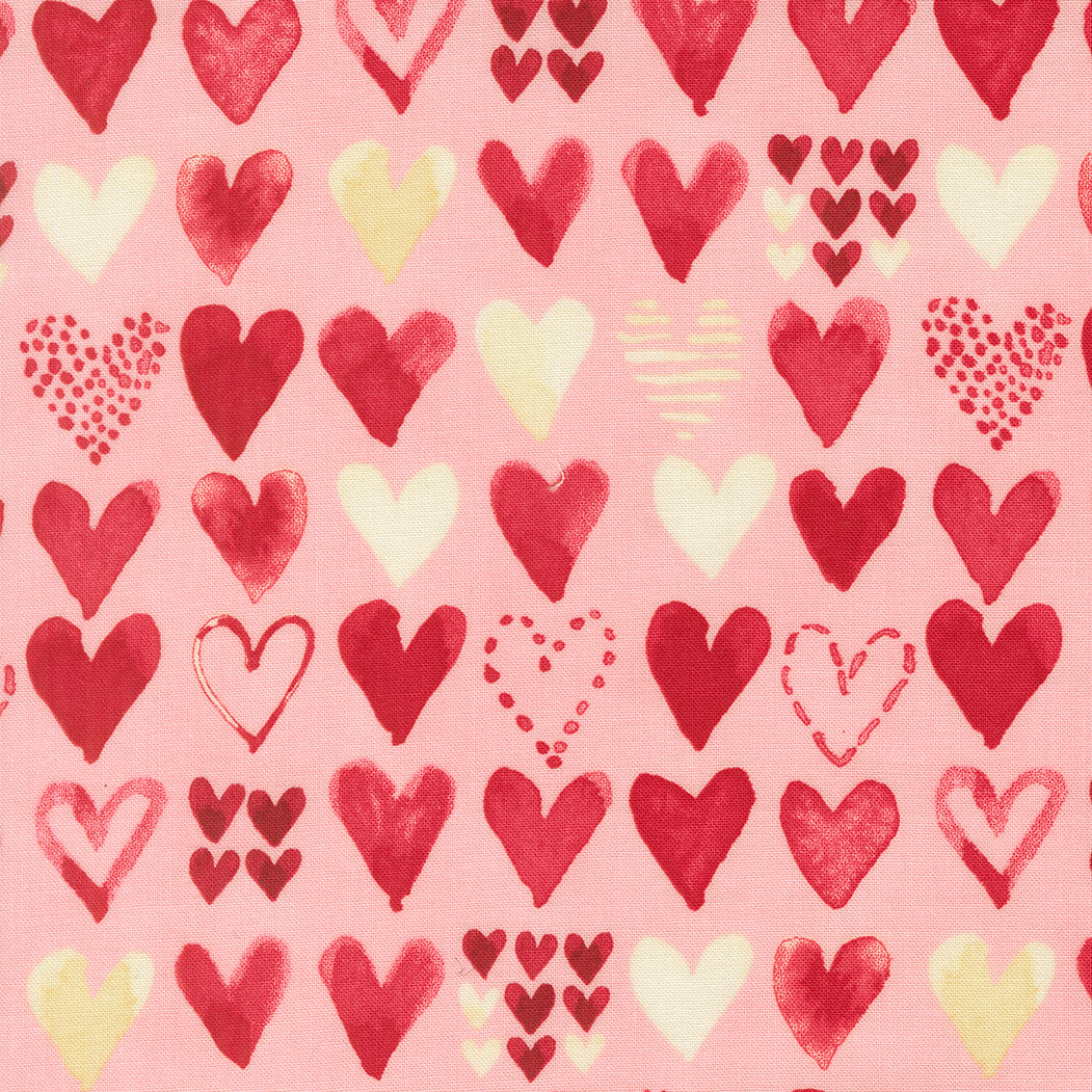 Moda-Hearts Cotton Candy-fabric-gather here online