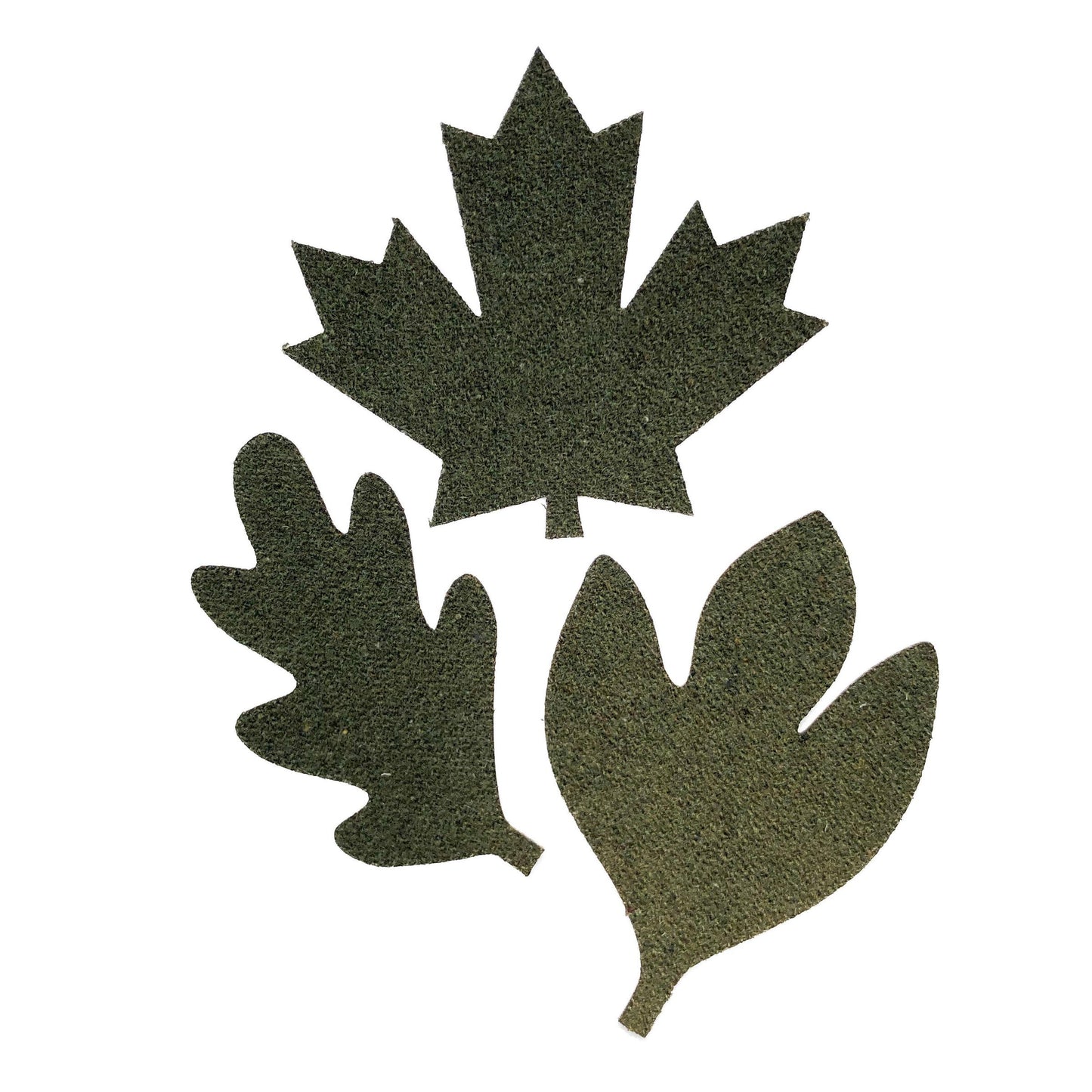 Otto Finn-Small Wool Leaf Iron-On Patch-patches + pins-gather here online