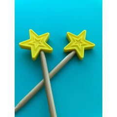 Comma Craft Co-Yellow Star Knitting Needle Point Protectors-knitting notion-gather here online