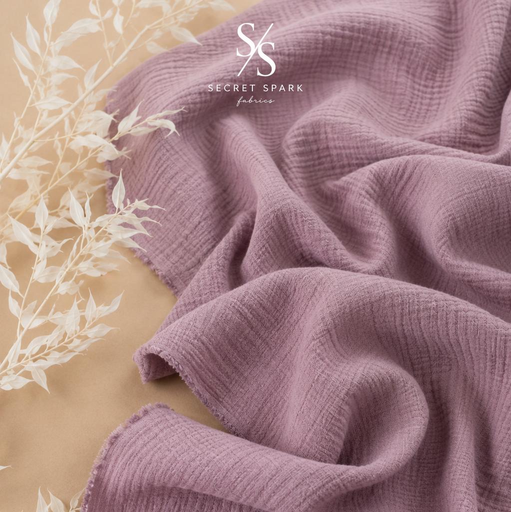 Secret Spark-Cotton Gauze Solid-fabric-gather here online