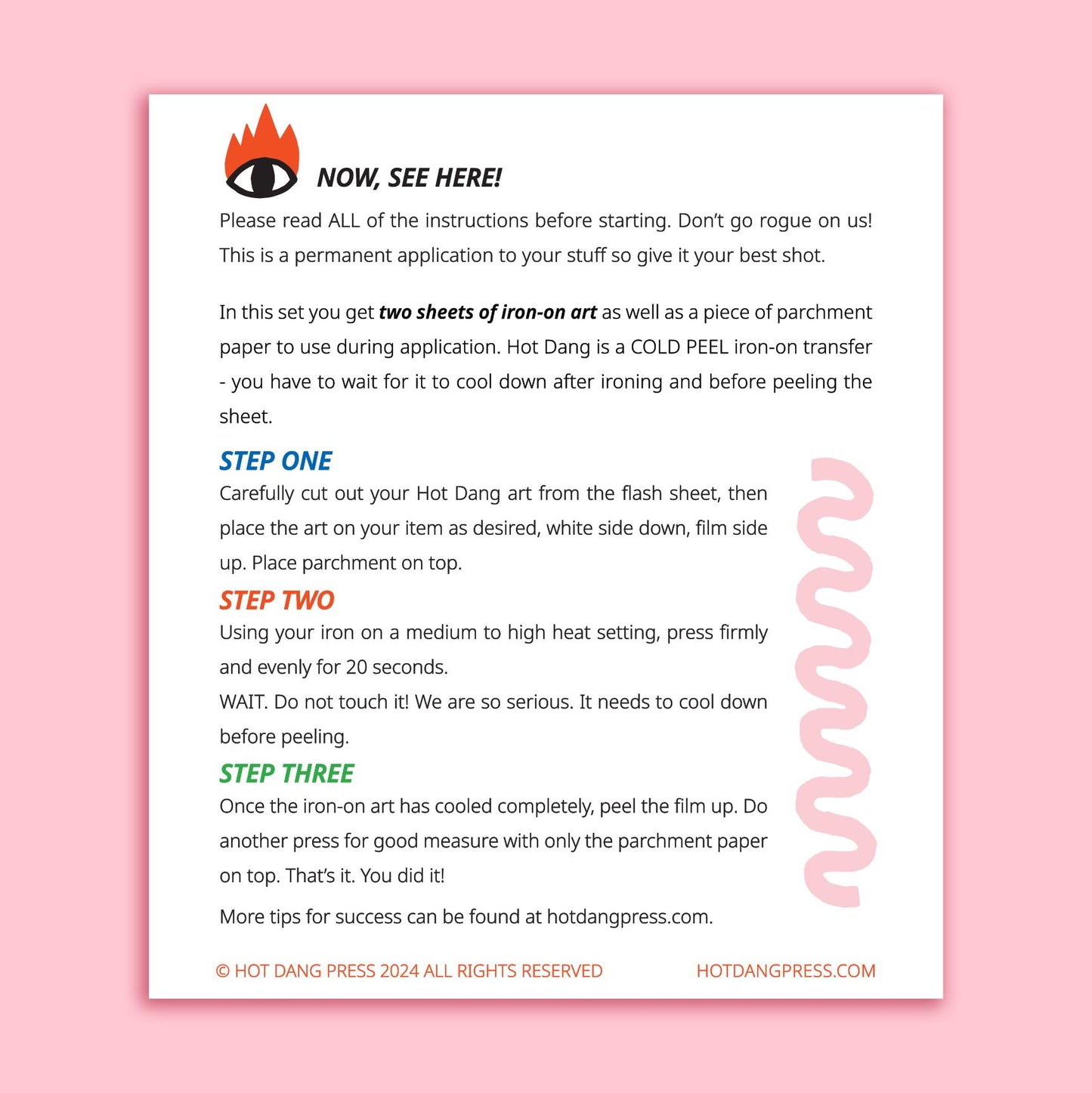 Hot Dang Press-Hello I'm Crafty Name Tag Iron-On Transfer Sheet-patches + pins-gather here online