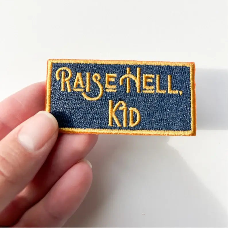 Field Trip Threads-Raise Hell Kid Iron-On Patch-patches + pins-gather here online