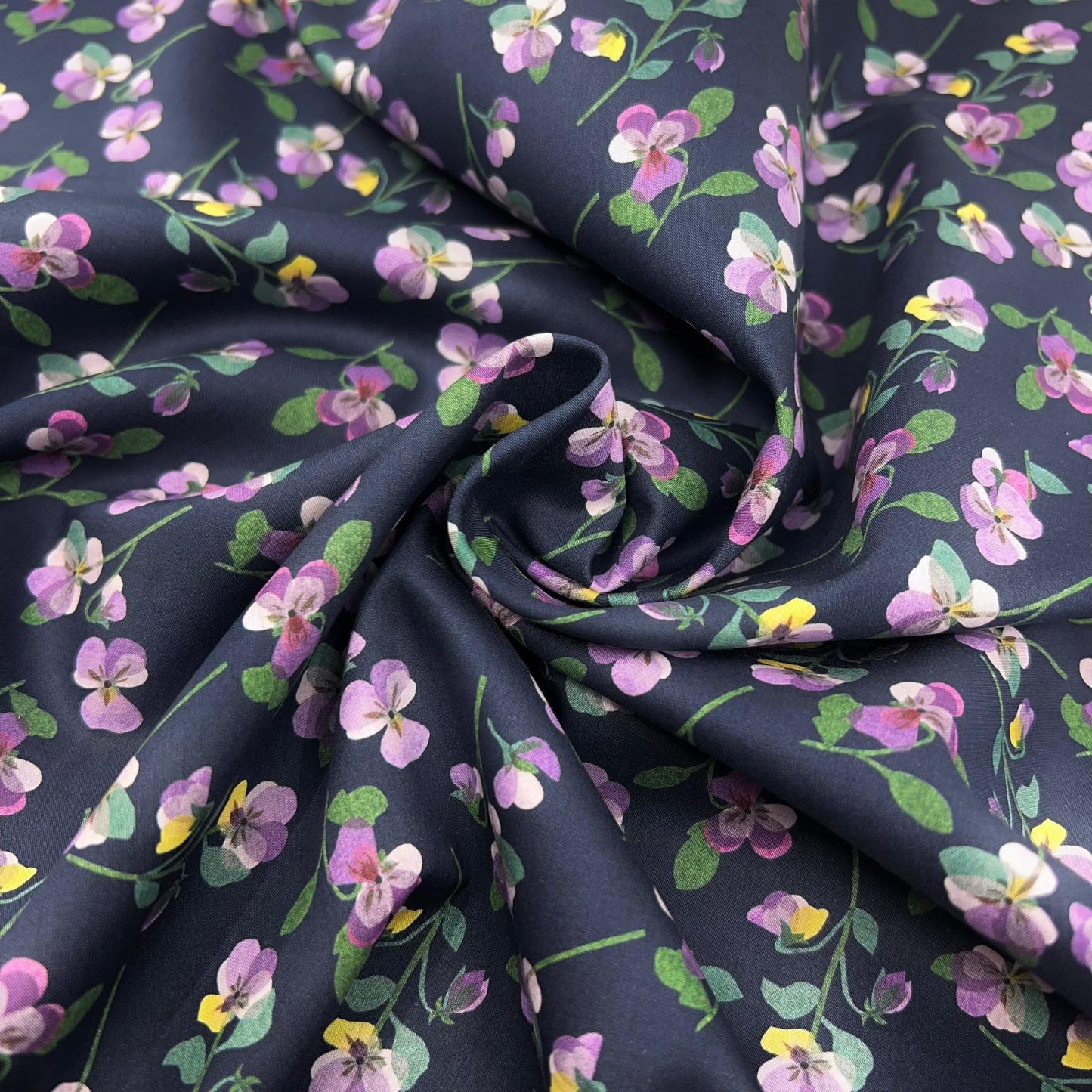 Liberty of London-Tana Lawn - Pansy Scatter-fabric-gather here online
