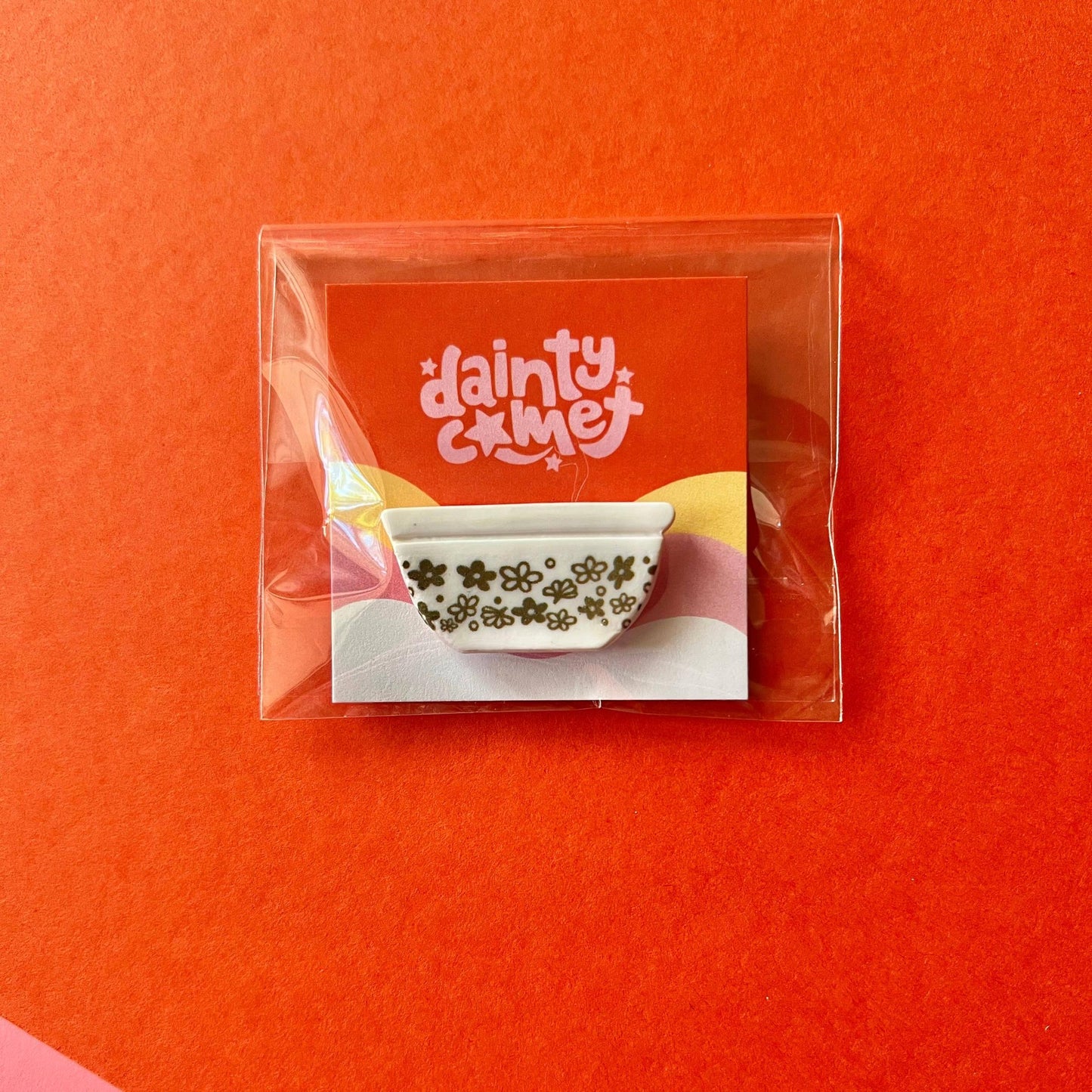 Dainty Comet-Vintage Inspired Cookware Needle Minder-embroidery notion-gather here online
