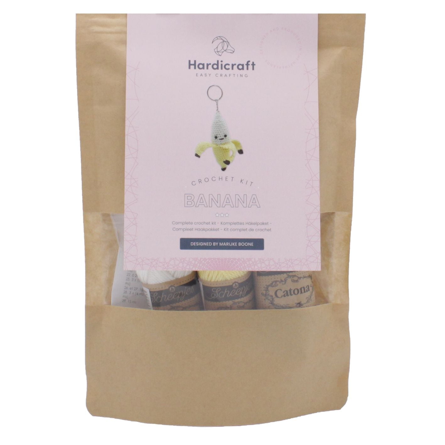 Hardicraft-DIY Crochet Kit - Banana Keychain-knitting / crochet kit-gather here online