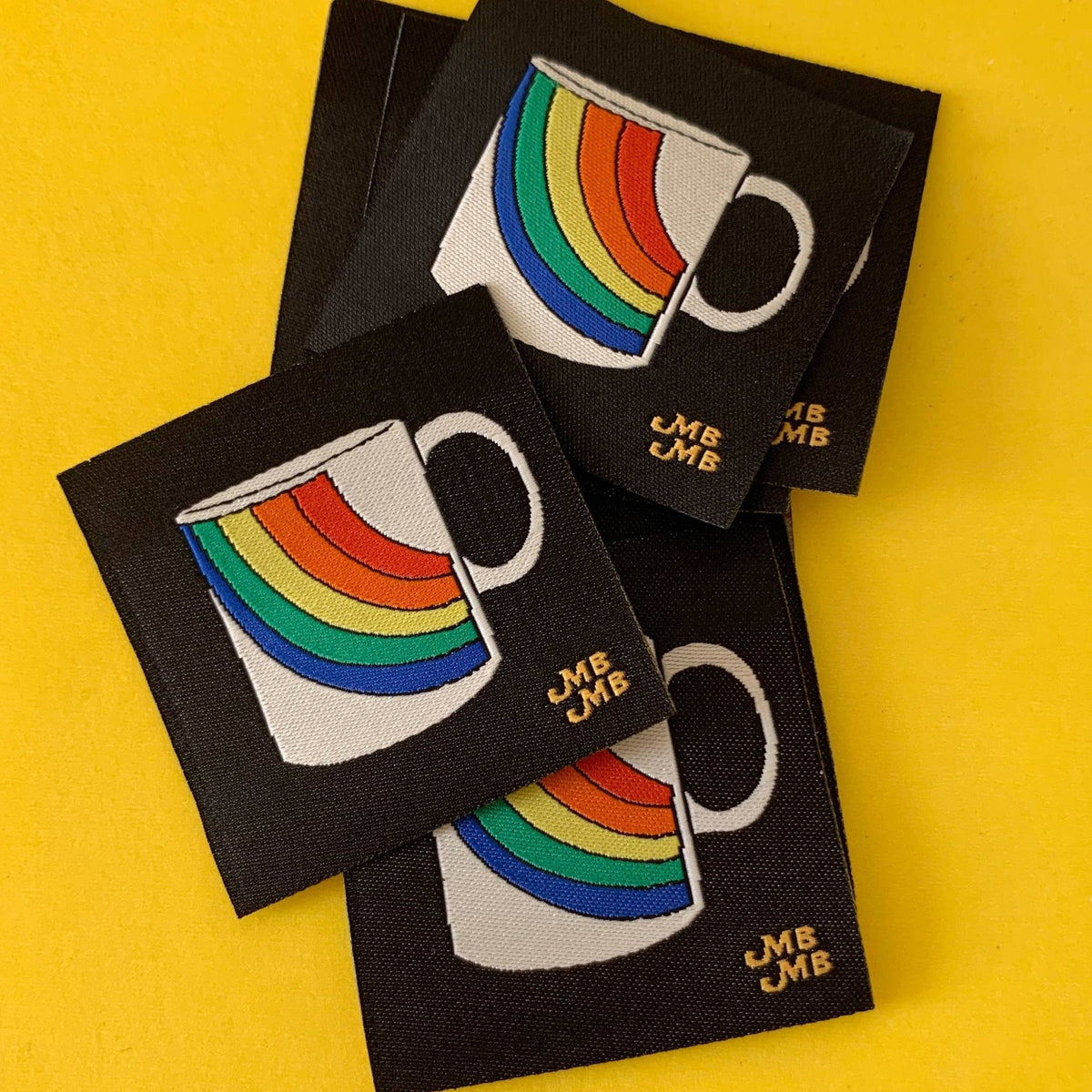 MBMB-Rainbow Mug Patch-Woven Iron on Patch-patches + pins-gather here online