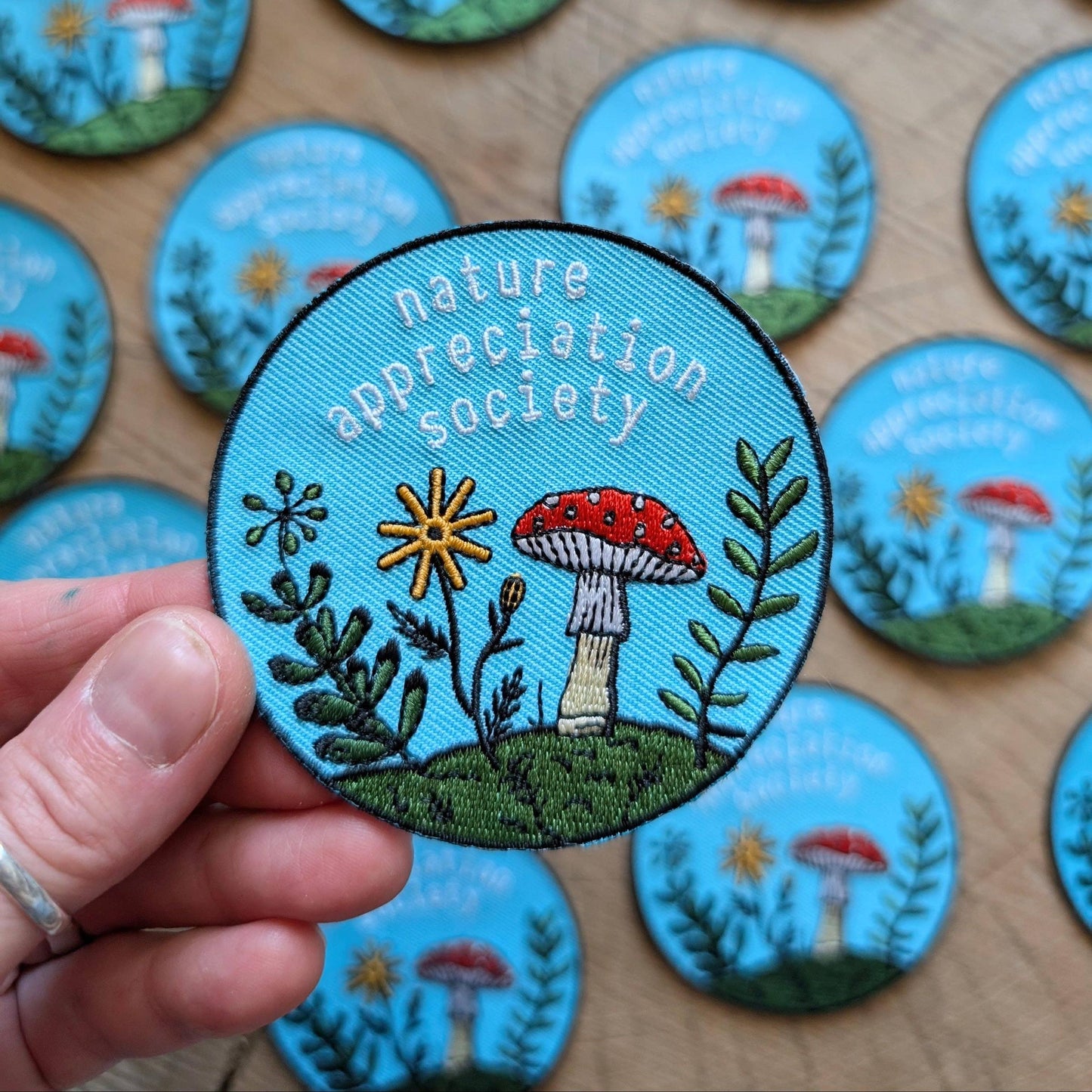 ilikesara-Nature Appreciation Society Iron-On Patch-patches + pins-gather here online