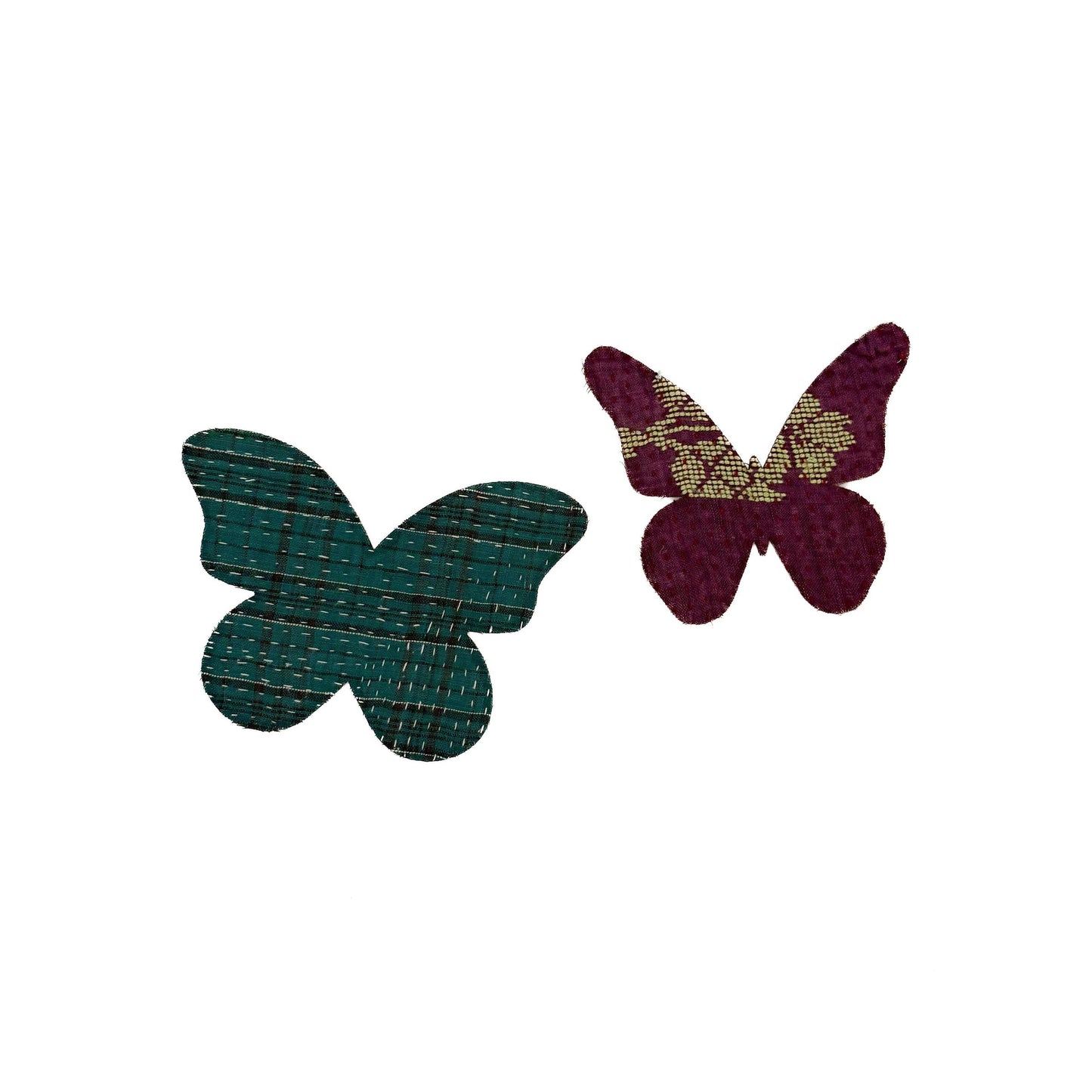 Otto Finn-Small Kantha Butterfly Iron-On Patch-patches + pins-gather here online