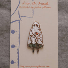 Justine Gilbuena-Shy Ghost Small Iron-On Patch-accessory-gather here online