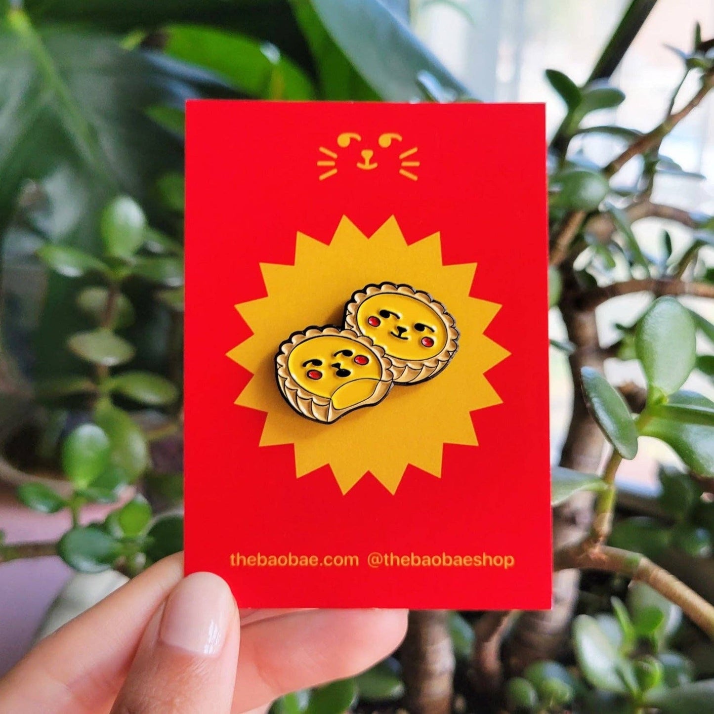 The Bao Bae-Egg Tart Enamel Pin-accessory-gather here online
