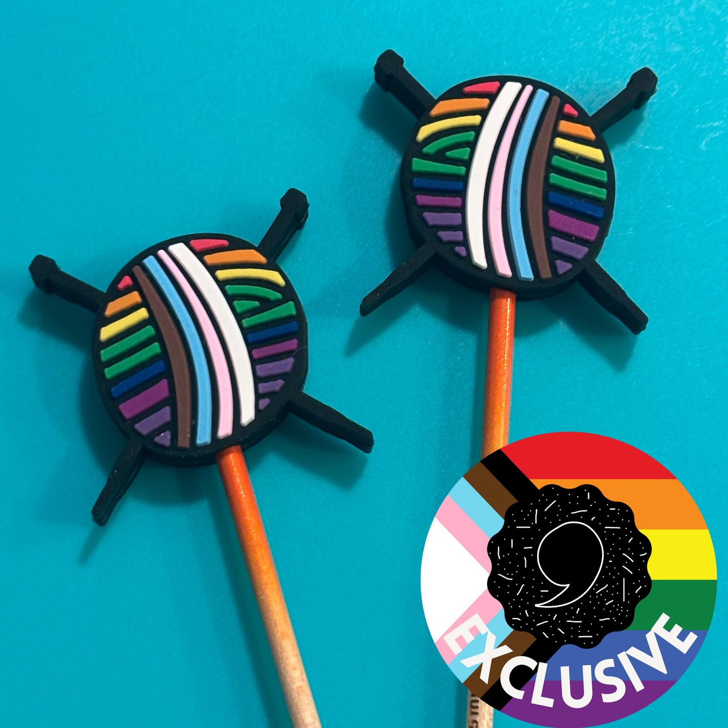 Comma Craft Co-Pride Yarn Knitting Needle Point Protectors-knitting notion-gather here online