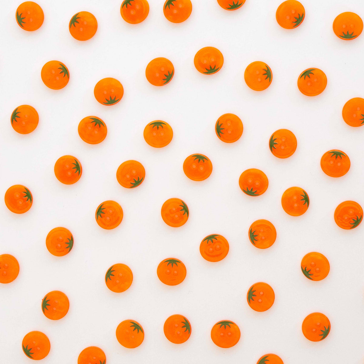 Sarah Hearts-Orange Heirloom Tomato Small 5/8" Buttons-button-gather here online