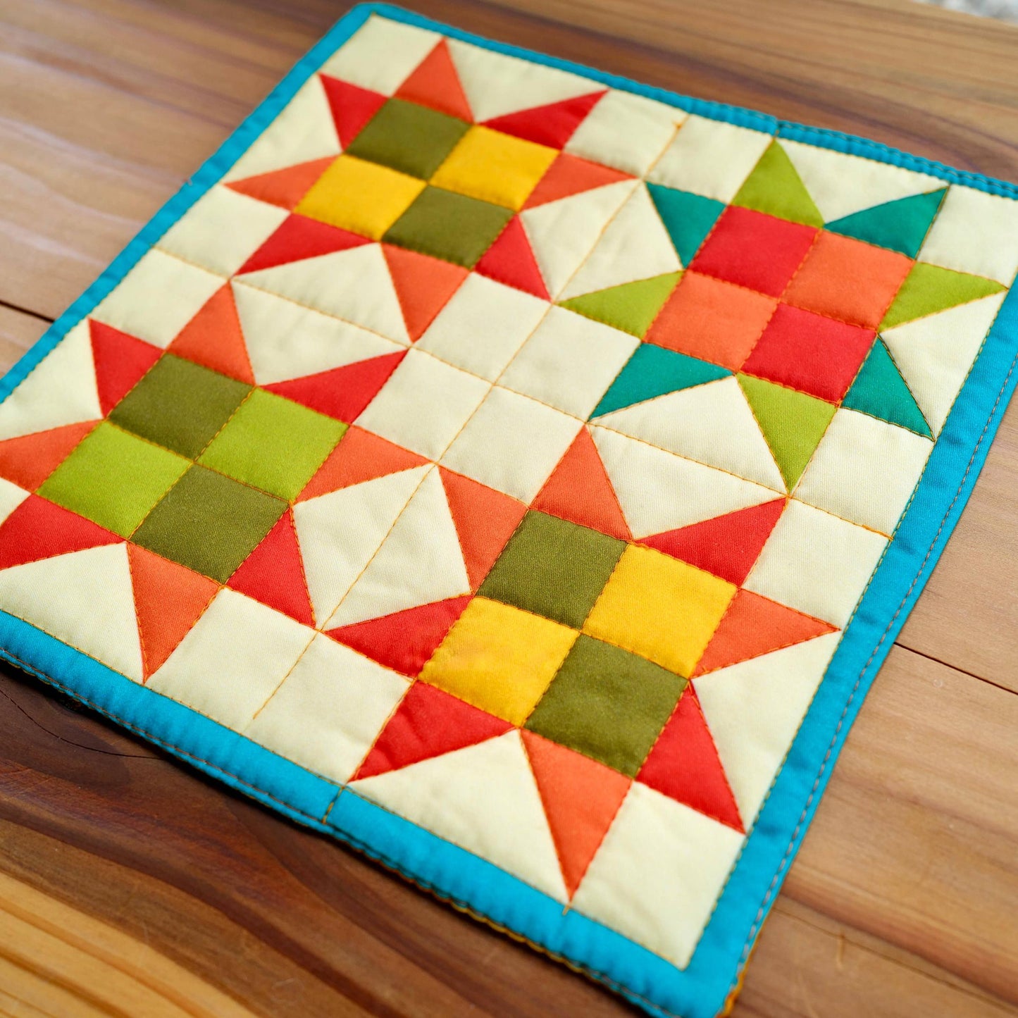 With Love by Kristy-Mini Quilt Kit - Turquoise-sewing kit-gather here online