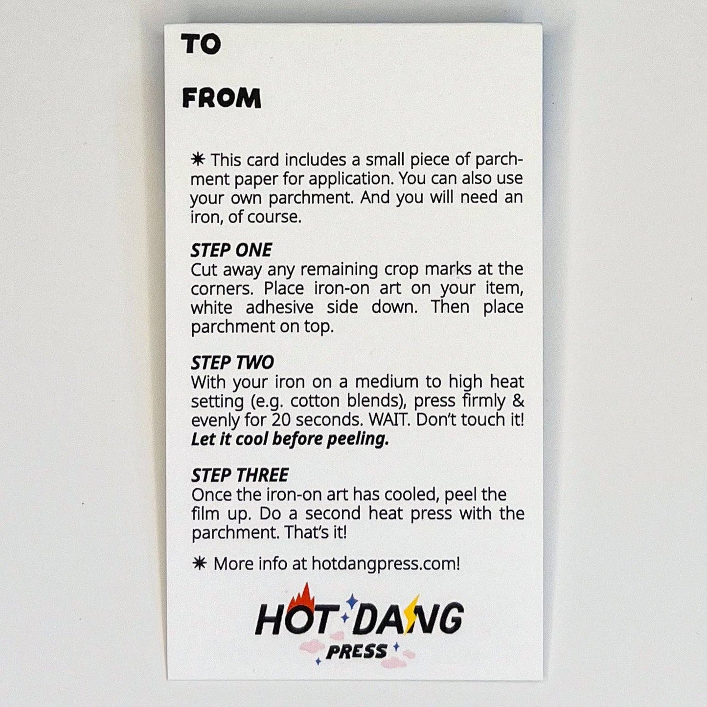 Hot Dang Press-Congrats Bubbly Iron-On Transfer & Card-patches + pins-gather here online