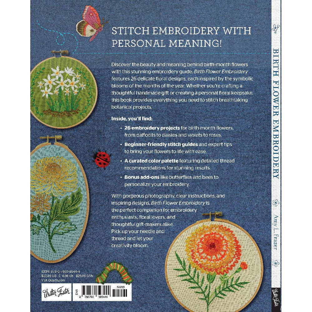 Keller Design Co.-Birth Flower Embroidery-book-gather here online