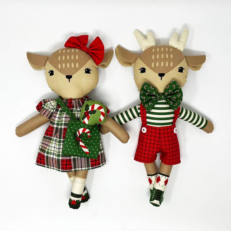 Moda-Reindeer Stuffies Panel-fabric panel-gather here online