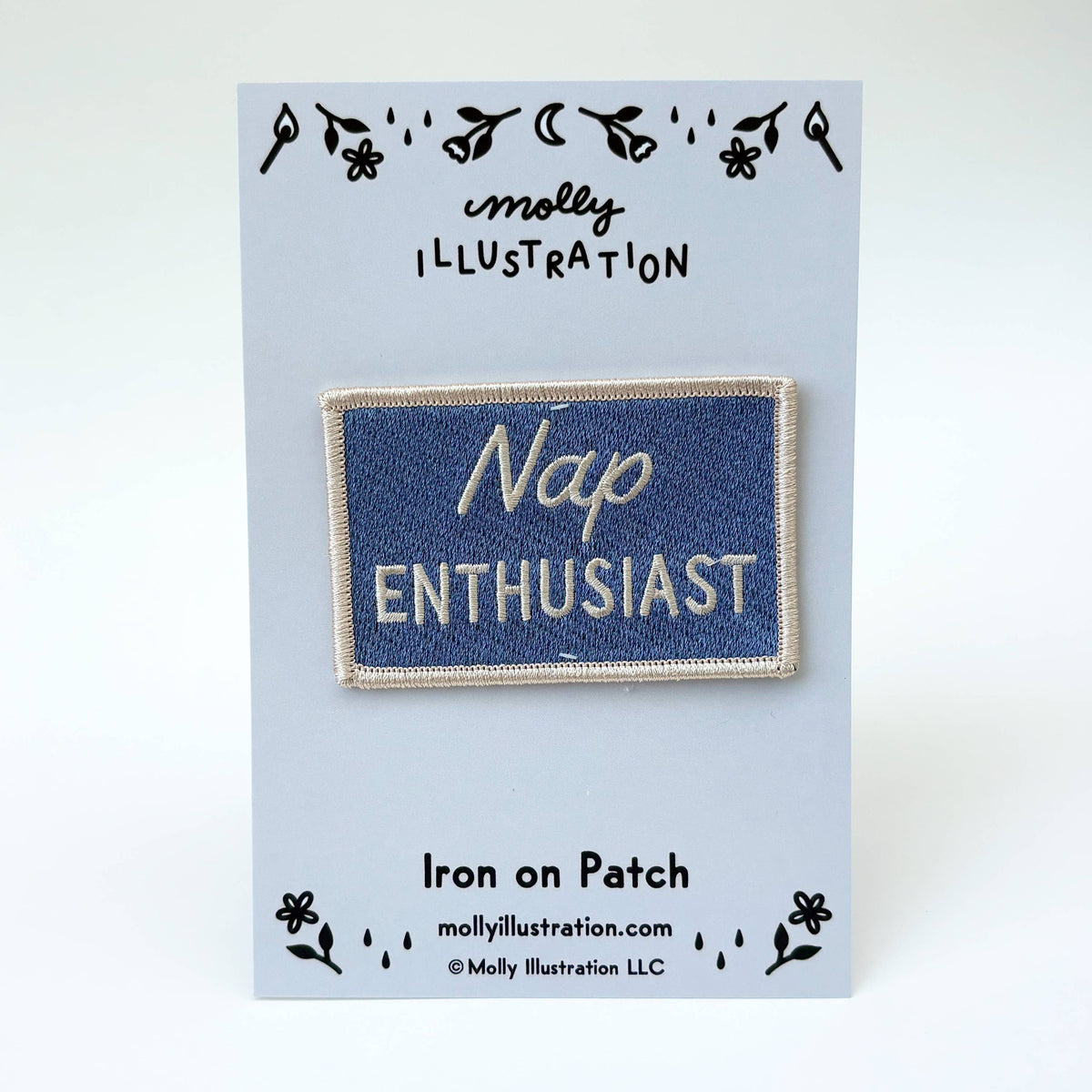 Nap Enthusiast Vintage Style Iron-On Patch