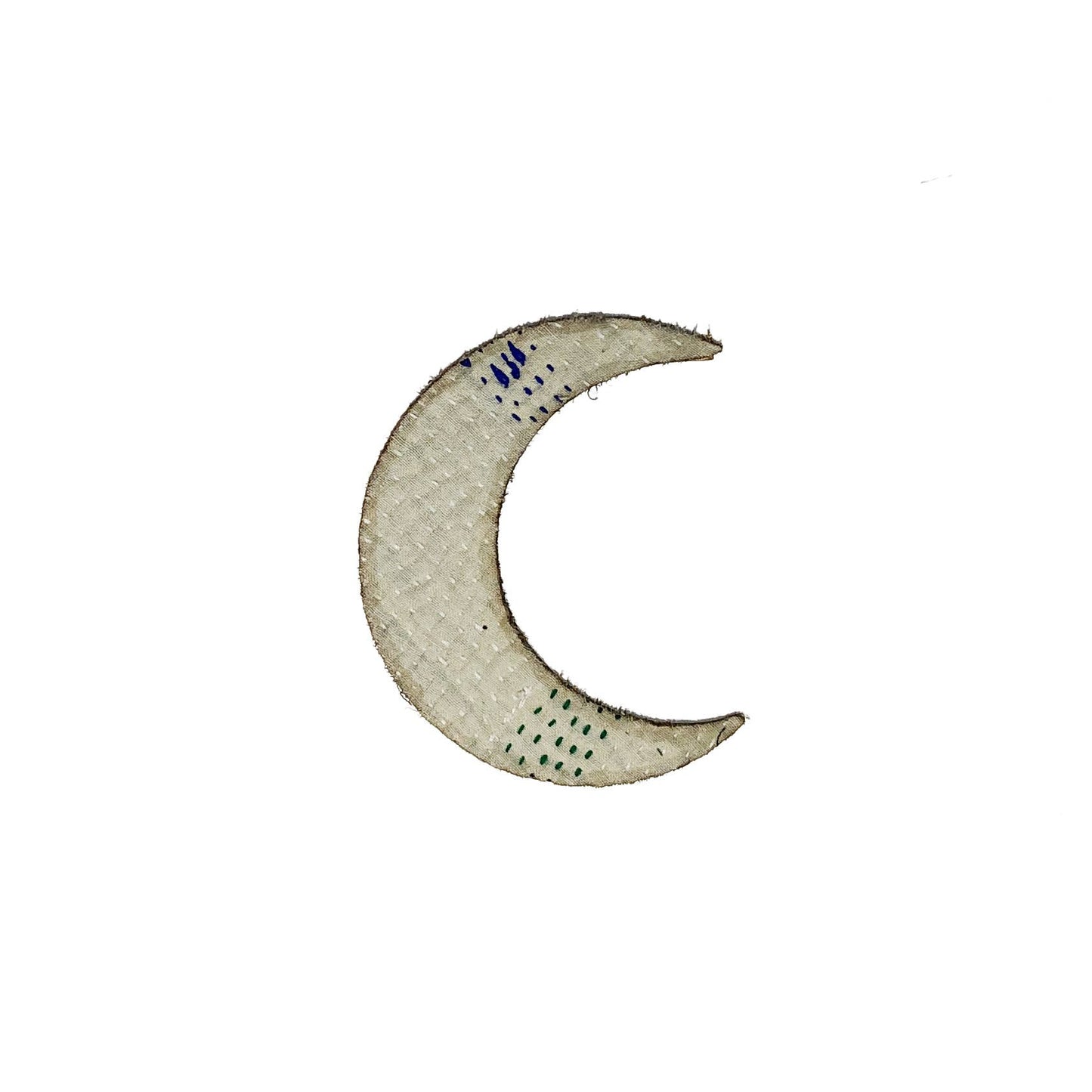 Otto Finn-Small Kantha Moon Iron-On Patch-patches + pins-gather here online