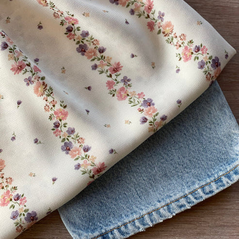 Vingtsept-Moroccan Viscose Crepe - Marissa Print-fabric-gather here online